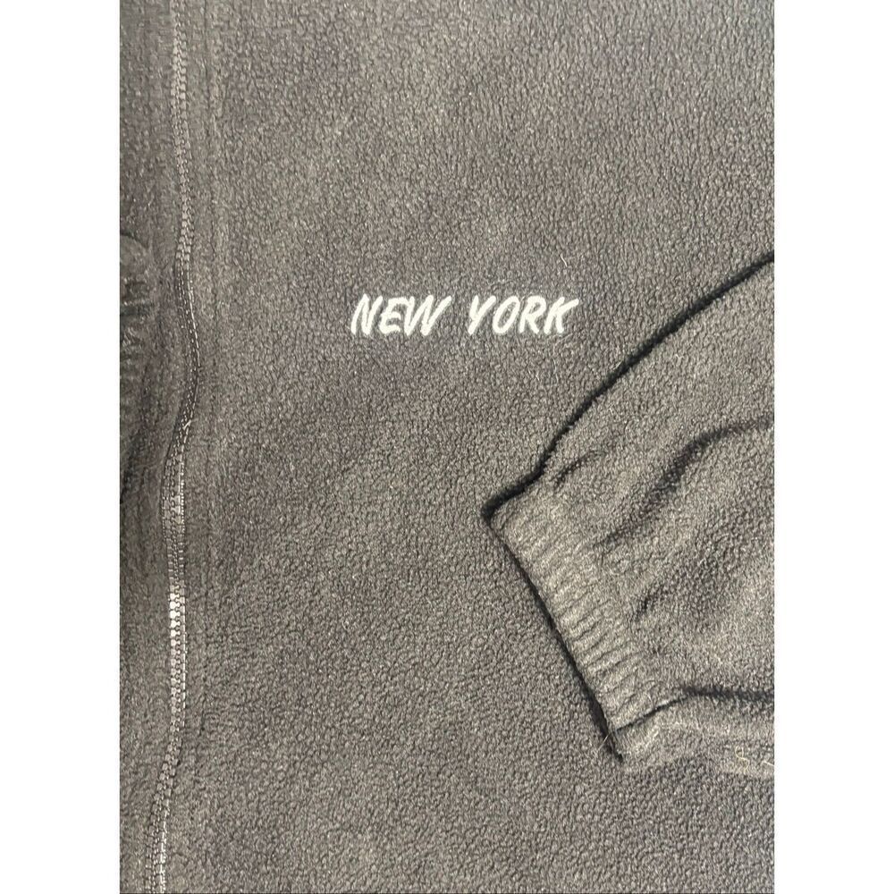 New York City Zip Up Fleece Sweater Tipsy Brand Size 2XL XXL Black